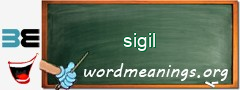 WordMeaning blackboard for sigil